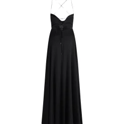 Abendkleid mit Wasserfallausschnitt