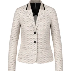 Bedruckter blazer aus scubajersey