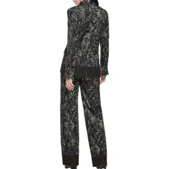Blazer mit allover-print aus scuba-jersey