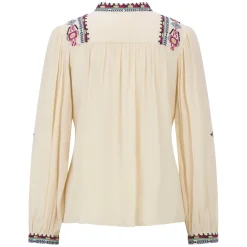 Boho-Bluse mit Stickerei