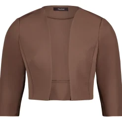 Bolero-Jacke mit Kellerfalten