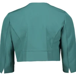 Bolero-Jacke mit Kellerfalten