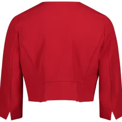 Bolero-Jacke mit Kellerfalten