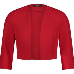 Bolero-Jacke mit Kellerfalten