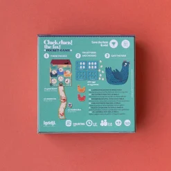 Brettspiel Cluck-Cluck the Fox -Reisegröße