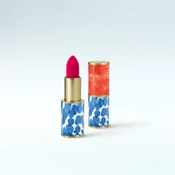 Coral Ceramic Lipstick Case
