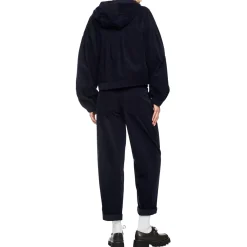 Cordjacke mit kapuze