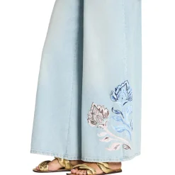 Jeans Palazzo cropped