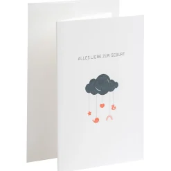Karte Letterpress - Alles Liebe zur Geburt