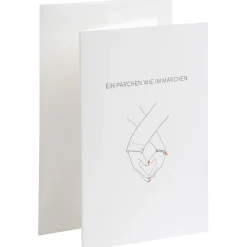 Karte Letterpress - Ein Pärchen wie im Märchen