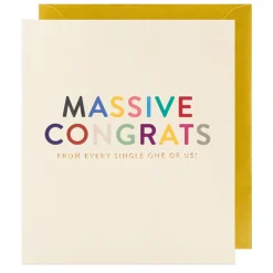 Karte Massive Congrats