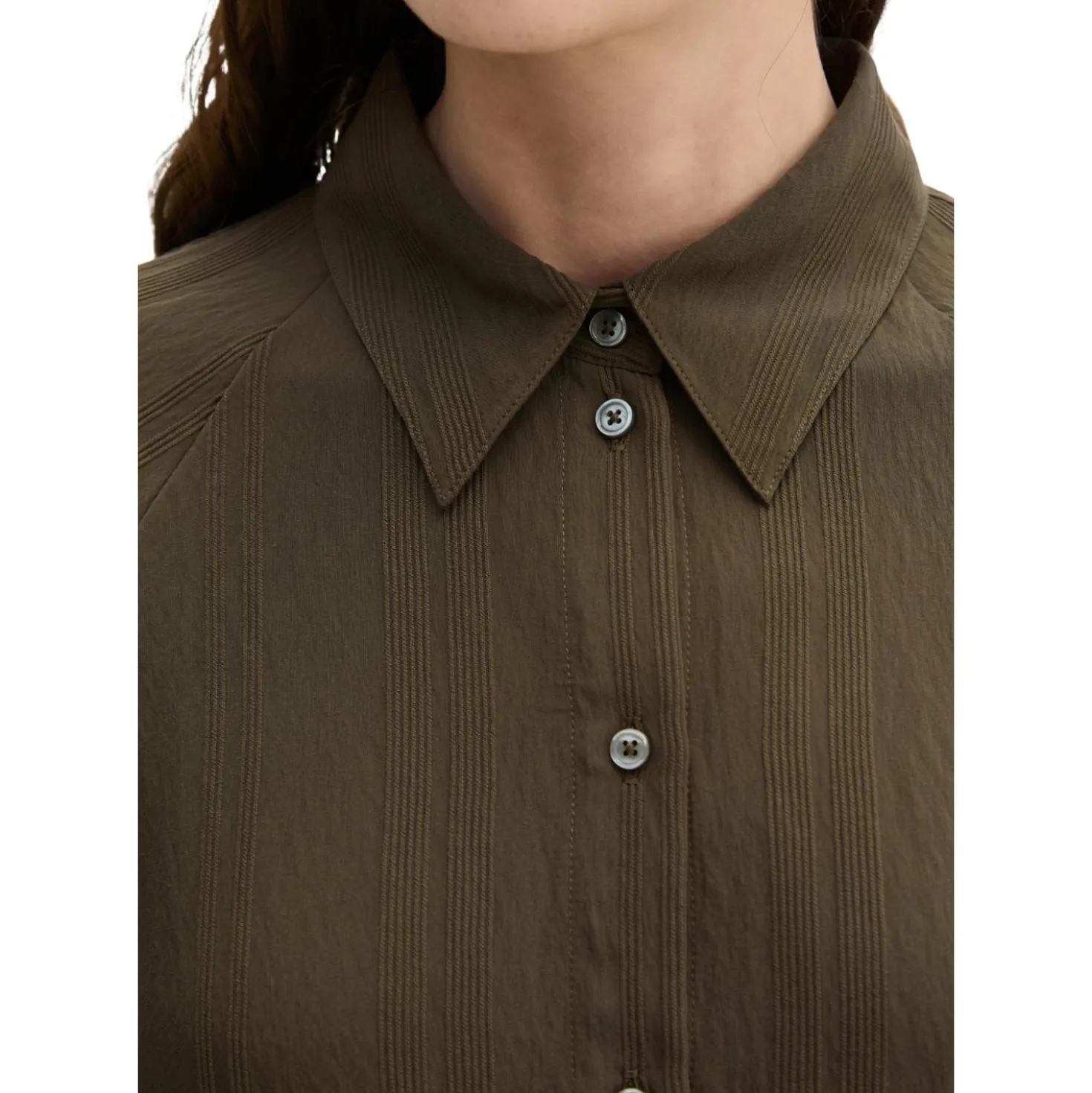 Kurzarm-crinkle-bluse relaxed
