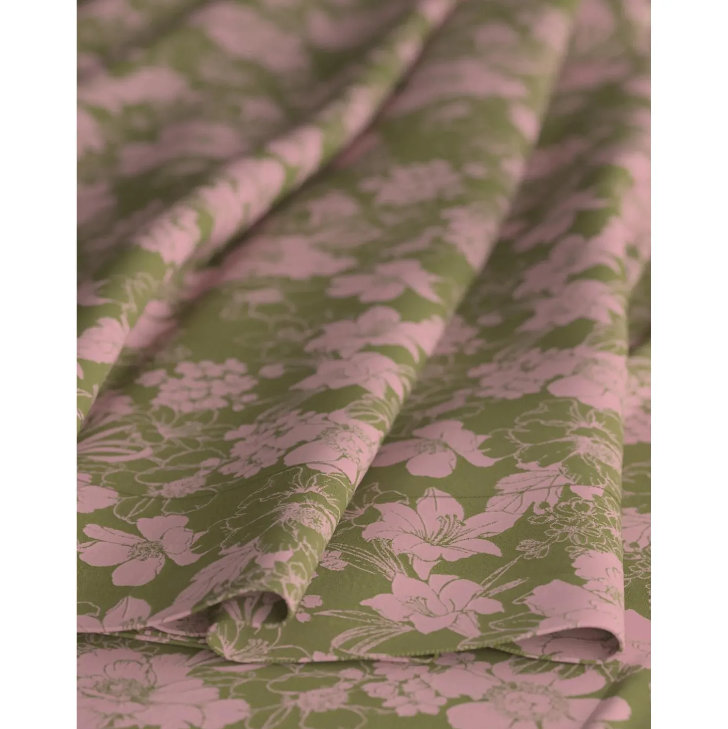 Midirock mit floralem Print