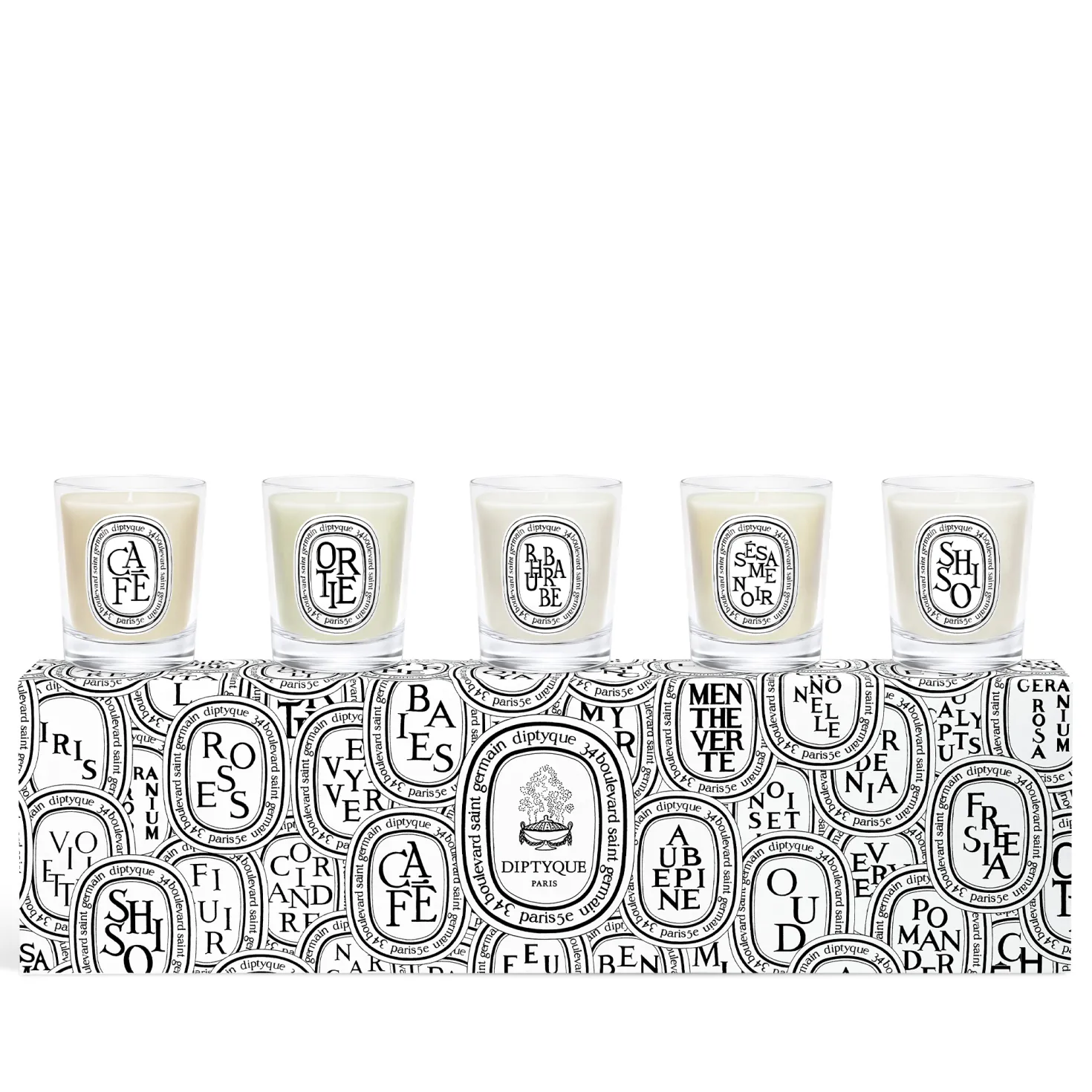 5 miniature candles set 5x35g - OS