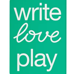 Notizbuch Graphic L Write Love Play