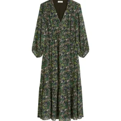 Print-kleid flared