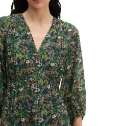 Print-kleid flared