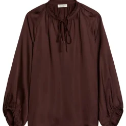 Satin-boho-bluse relaxed