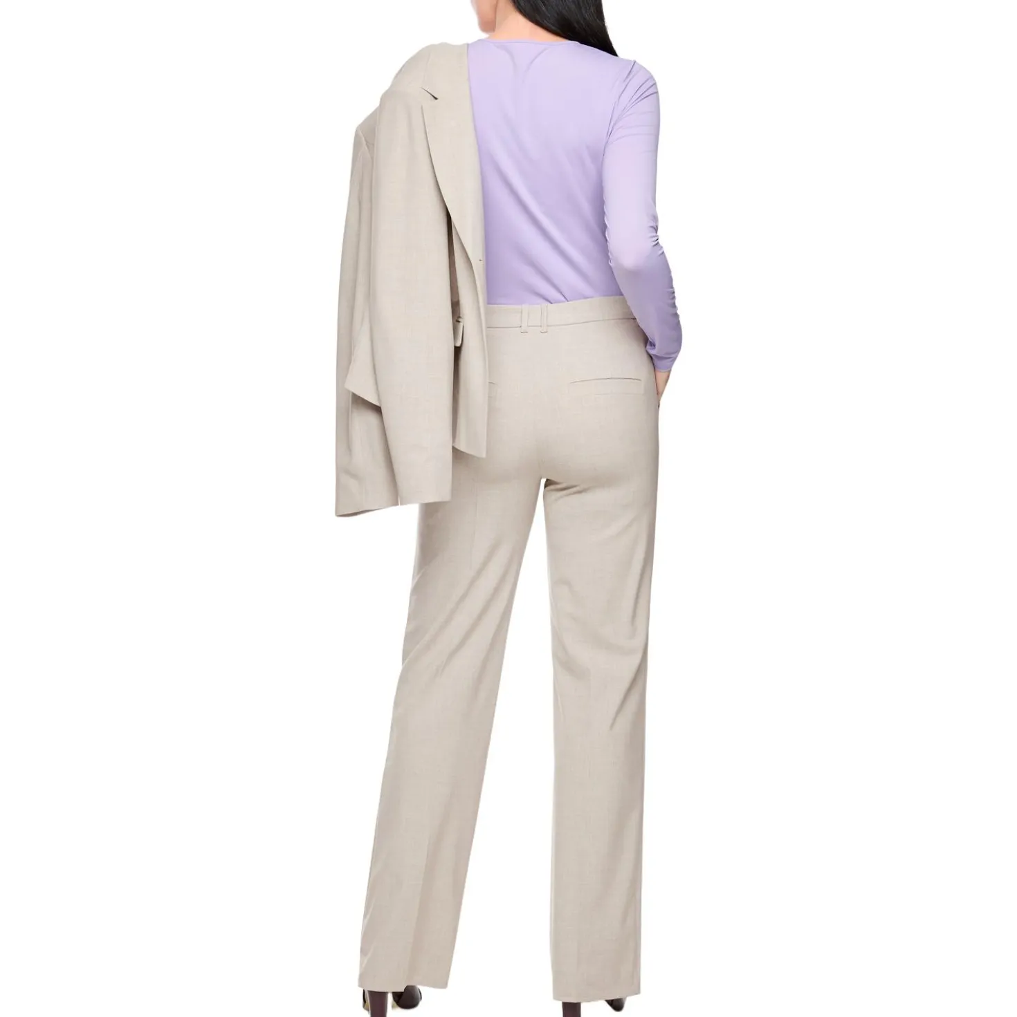 Stoffhose faid mit weitem bein