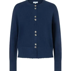 Strickjacke mit zierkante