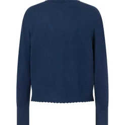Strickjacke mit zierkante