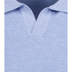 Strick-pullover kurzarm, resortkragen