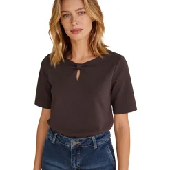T-shirt mit knot-detail